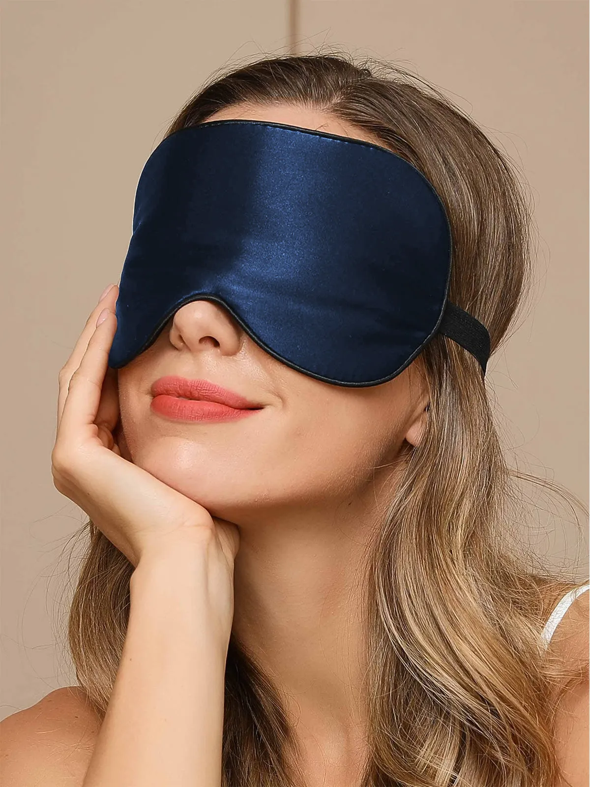 3Pcs Set Gift - Silk Nightgown   Eye Mask   Scrunchie
