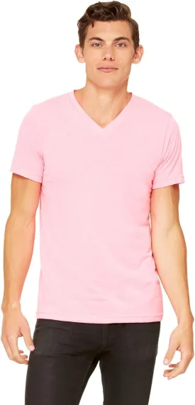 Bella Canvas Men's Comfortable V-Neck Soft Fitted Jersey T-Shirt