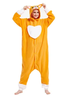 Cartoon Conjoined Pajamas Love Bear Polar Fleece