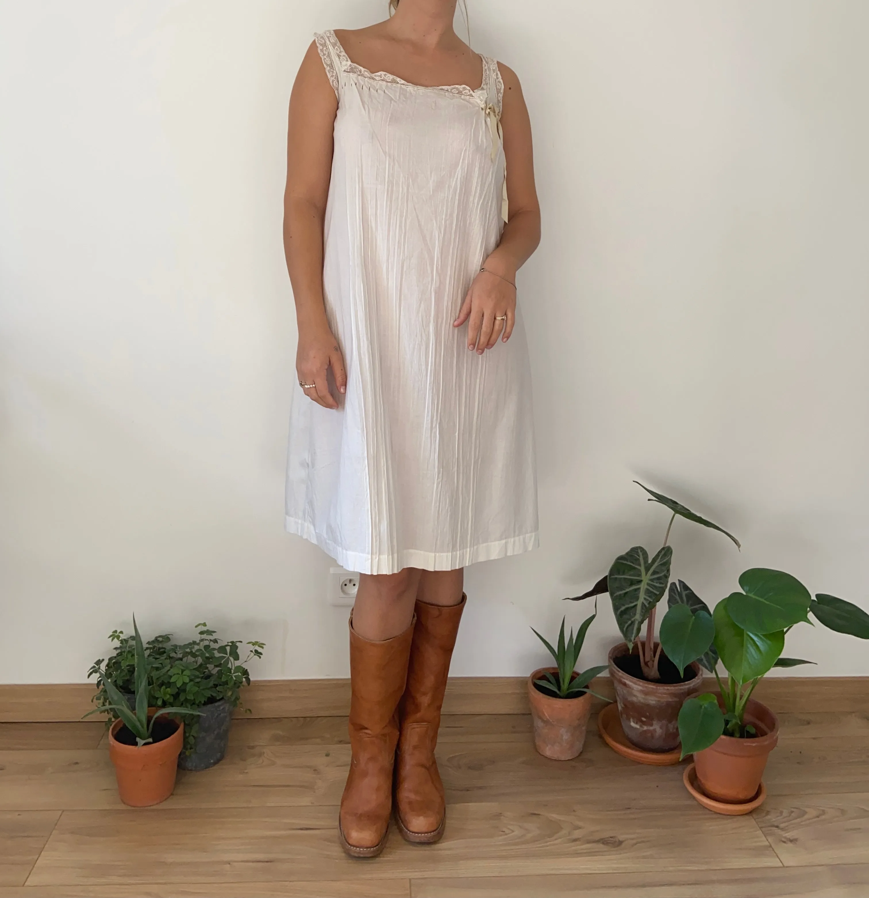 Edwardian cotton nightgown