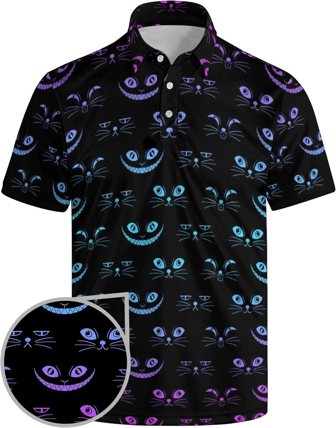 Funny Mens Golf Polo Shirts,Moisture Wicking Golf Shirts for Men Collared Short Sleeve Polo Shirts Golf Gifts