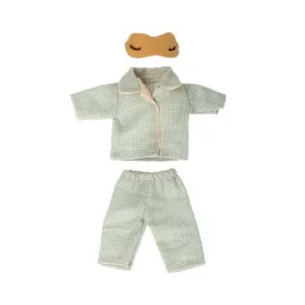 Maileg Clothes, Blue Check Pyjamas for Dad Mouse
