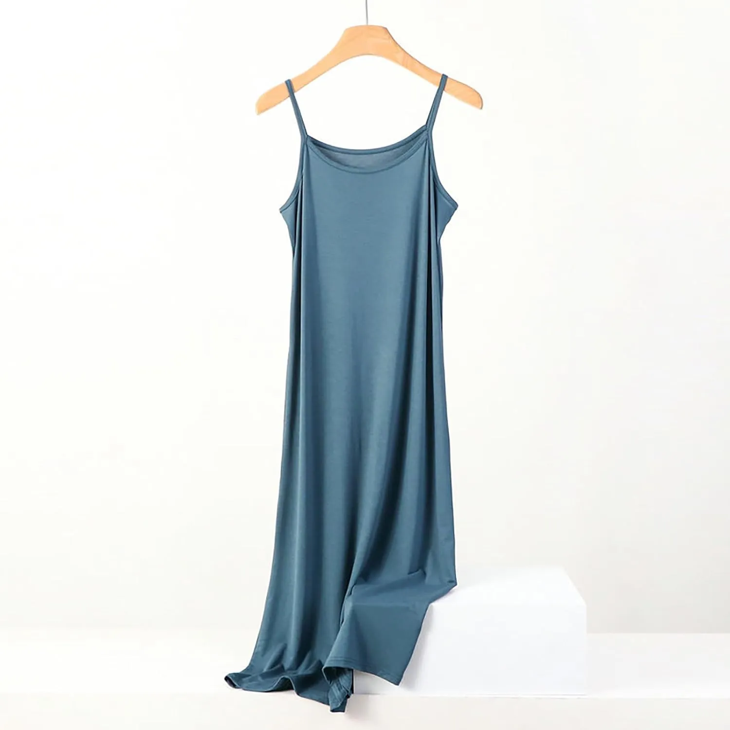 Slip Dress for Women Under Dresses 2025 Fashion Spaghetti Strap Cami Camisoles Sun Tank Sleeveless Cotton Midi Sundress