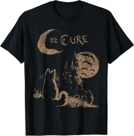 The Cure Vintage Cat Moon Funny The Cure Cat Lover T-Shirt