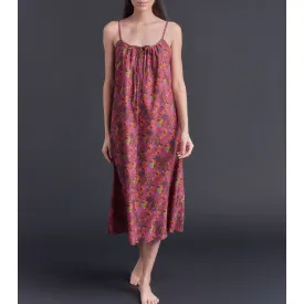 Thea Paneled Slip Dress in Gemma Rose Liberty Print Bias Cotton Lawn