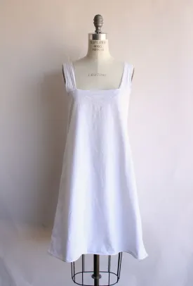 Vintage 1920s White Cotton Chemise, Monogrammed KK