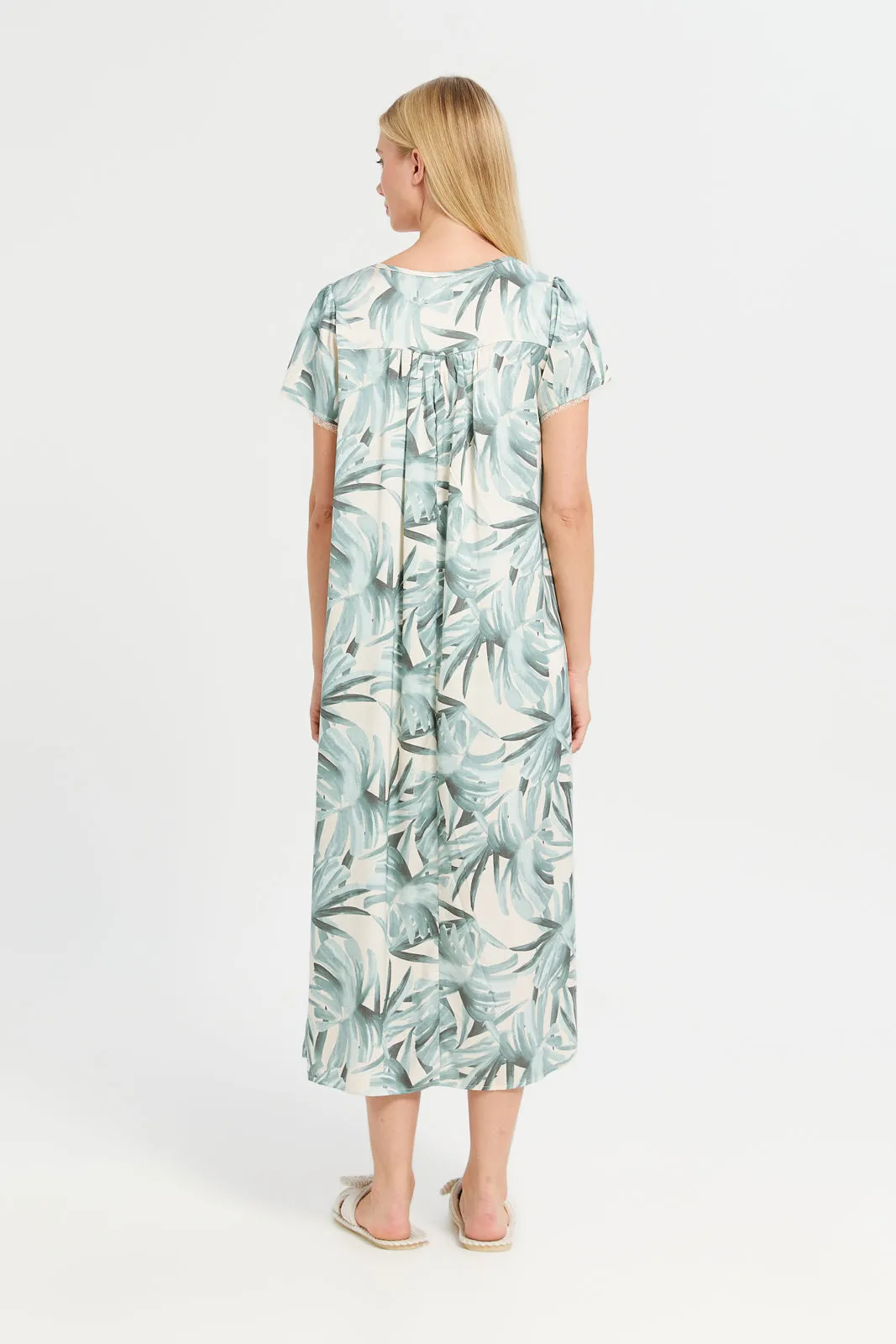 Women Assorted Floral Satin Nightgown