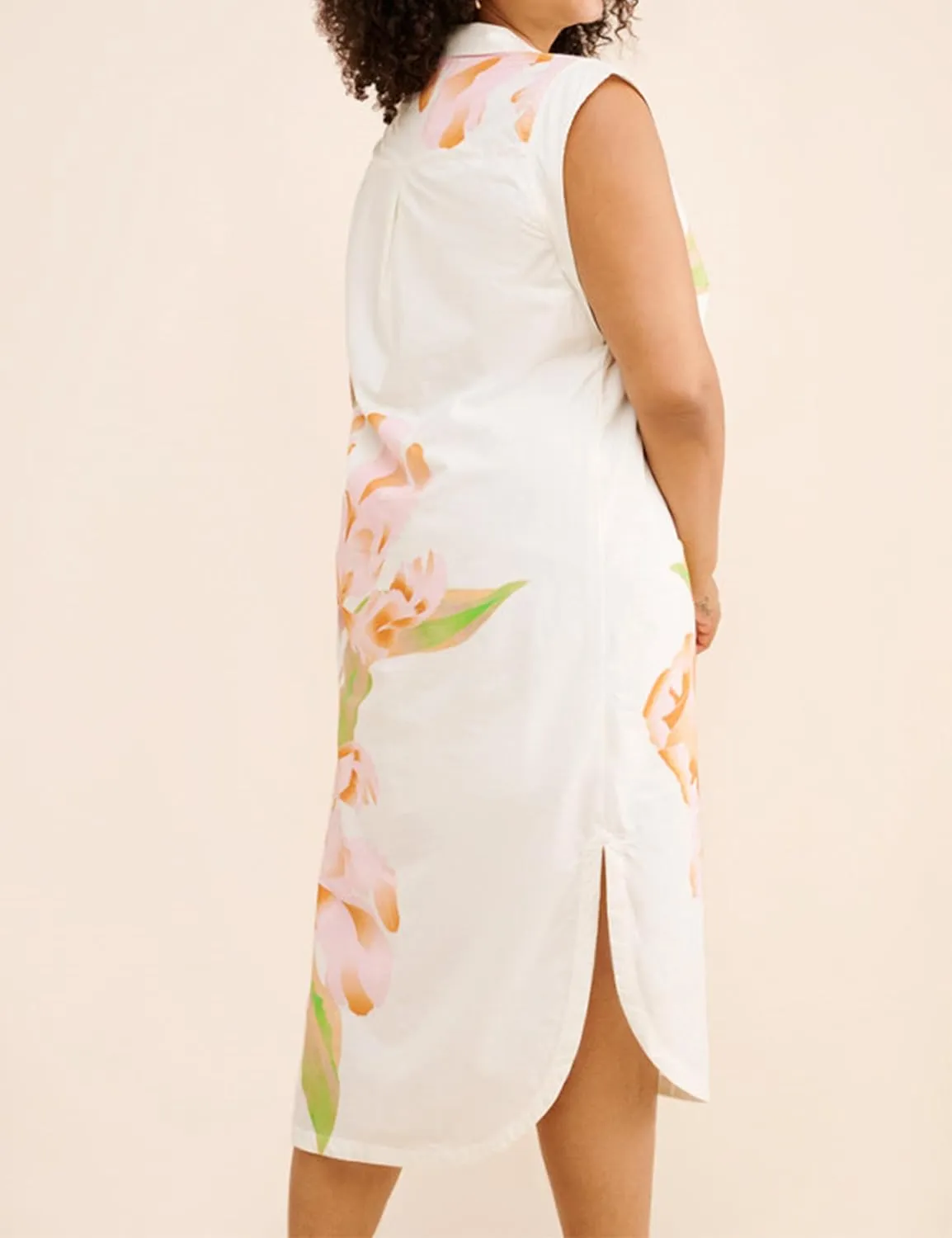 Womens Floral Print Cap Sleeve Button Up Shirt Midi Dress Summer Casual V Neck Cute Loose Fit Dress